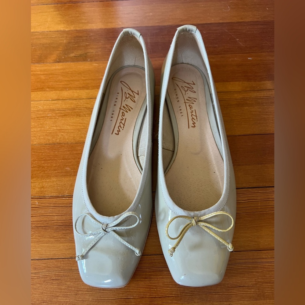 JB Martin Paris since 1921 square toe ballerina flats - rare (now closed)